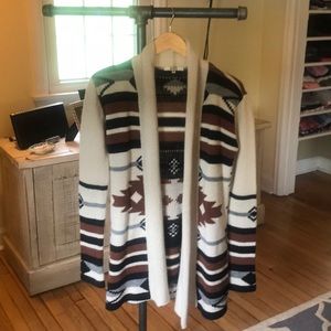 Beautifully printed cardigan.